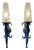 French Brutalist Wrought Iron Wall Sconces, 1950, Set of 2 For Sale