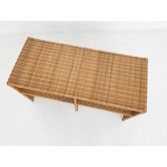 Brown Mid-Century Wicker Sideboard, France, 1960s For Sale - Image 8 of 10