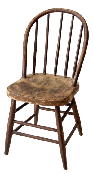 Antique Spindle Back Farmhouse Chair