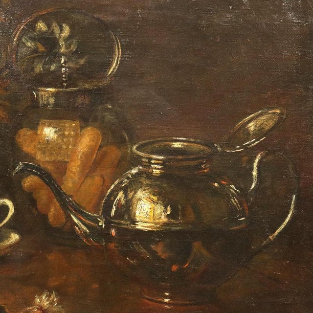 Paolo Grilli, Still Life, Oil on Canvas, Framed For Sale - Image 4 of 12