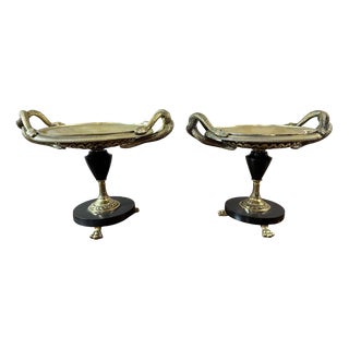 Antique Napoleon III Bronze Cassolettes, 1870, Set of 2 For Sale