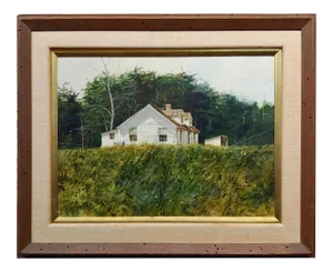 Richard Schlecht - Farm House in Virginia - Oil Painting