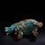 Art Deco Vintage Himalayan Bronze Elephant Statue With Turquoise & Gemstone Inlay For Sale - Image 3 of 9