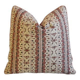 Michael S. Smith Inc. Jasper Jammu Floral Botanical Feather/Down Pillow 21" Square For Sale
