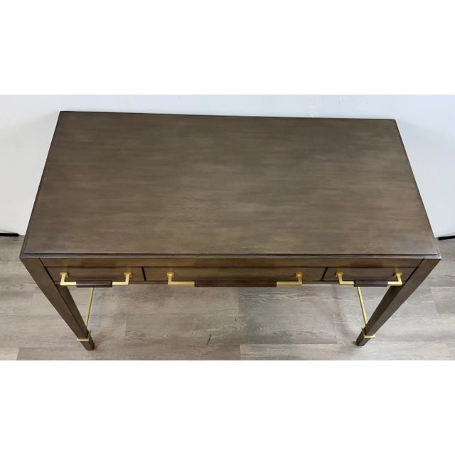 Modern Currey & Co. Modern Medium Wood Verona Chanerelle Writing Desk Prototype For Sale - Image 3 of 9