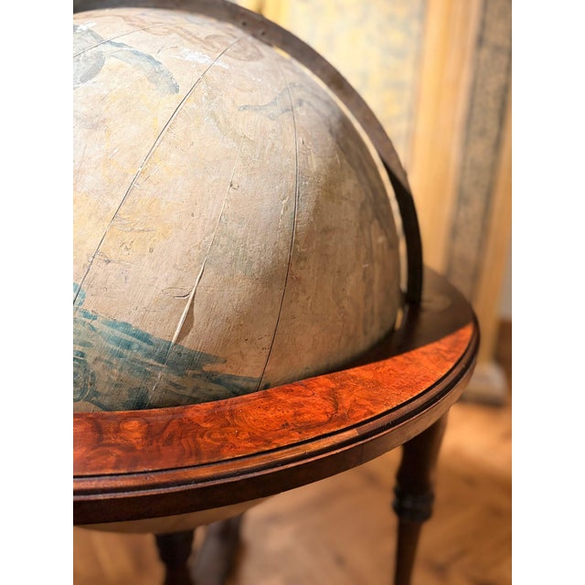 19th Century Antique Italian Celestial Globe on Turned Wood Floor Stand For Sale - Image 15 of 18