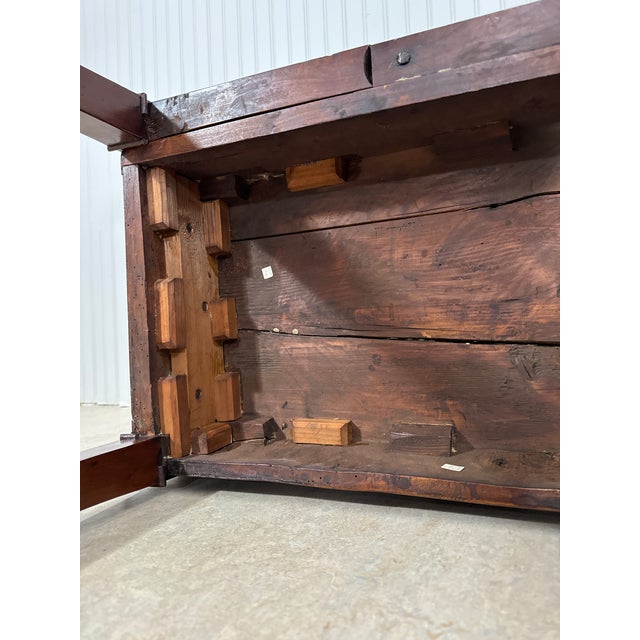 Antique Mahogany Card Table / Console Table (English or French, Early 1800s) For Sale - Image 10 of 11