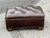 Foot Stool in Brown Leather For Sale - Image 9 of 14
