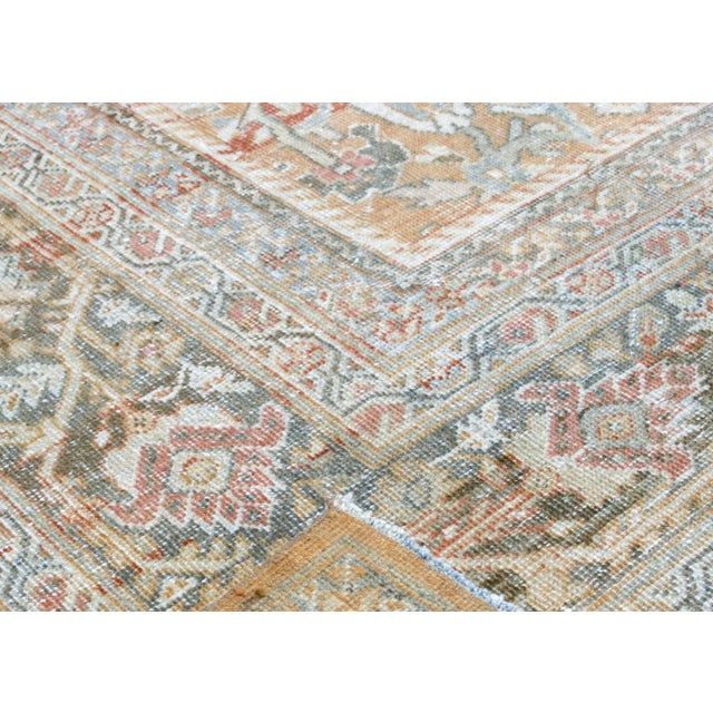 Antique Persian Mahal Rug For Sale - Image 4 of 6