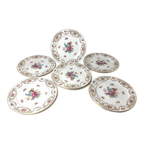 Mid 20th Century Noritake Hand Painted Bone China Service Dinner