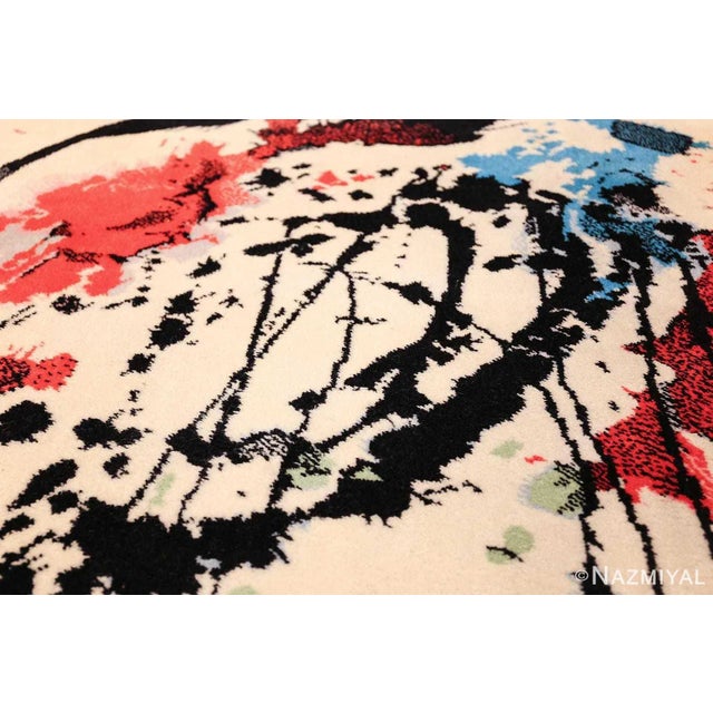 Mid-Century Modern Nazmiyal Collection Vintage Scandinavian Ege Art Line Robert Jacobsen Rug For Sale - Image 3 of 9