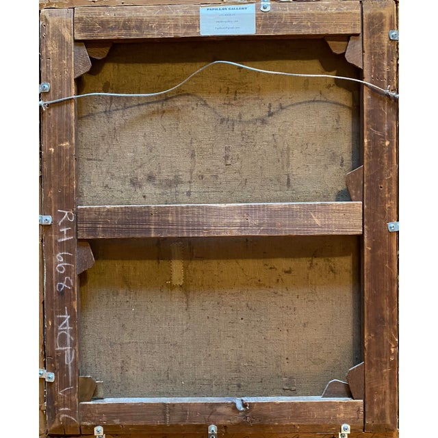 1920s William Ablett Art Deco Elegant With Muff, Framed For Sale - Image 4 of 4