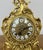 Vintage Rococo Mantel Clock in Brass For Sale - Image 4 of 14