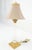 Traditional 960'sPair of Crystal & Square Brass Bases Ornate Shades 25" Tall Table Lamps For Sale - Image 3 of 15