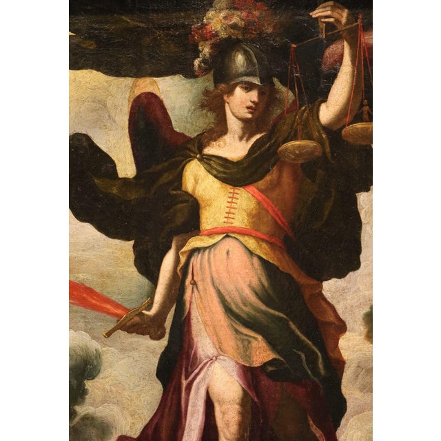Antonio Maria Viani, Saint Michael the Archangel, 1600, Oil on Canvas For Sale - Image 8 of 14