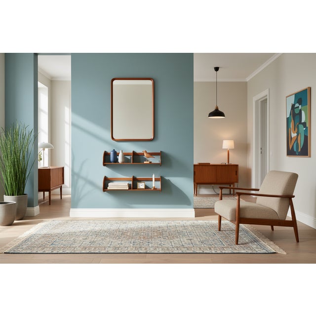 Danish Wall Shelf in Mahogany, 1960s For Sale - Image 10 of 13