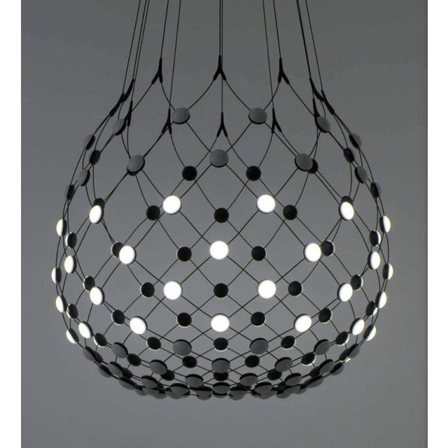 Silver Mesh Pendant from Luceplan For Sale - Image 8 of 8