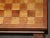 Vintage French Country Oak Checkered Brown Footstool For Sale - Image 9 of 12
