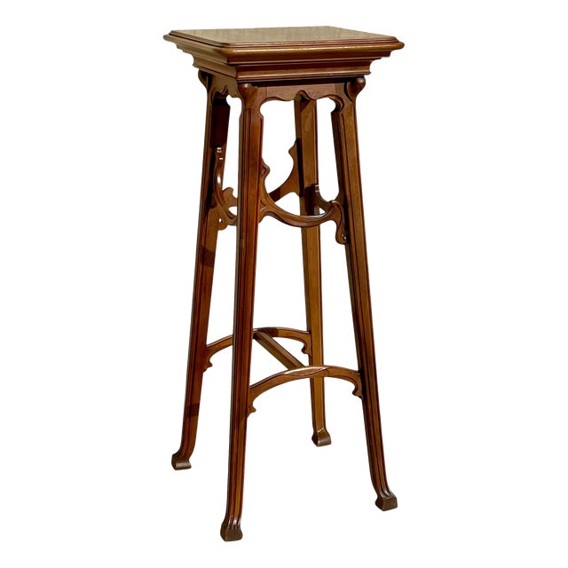 Art Nouveau Side Table in Walnut, 1890s For Sale