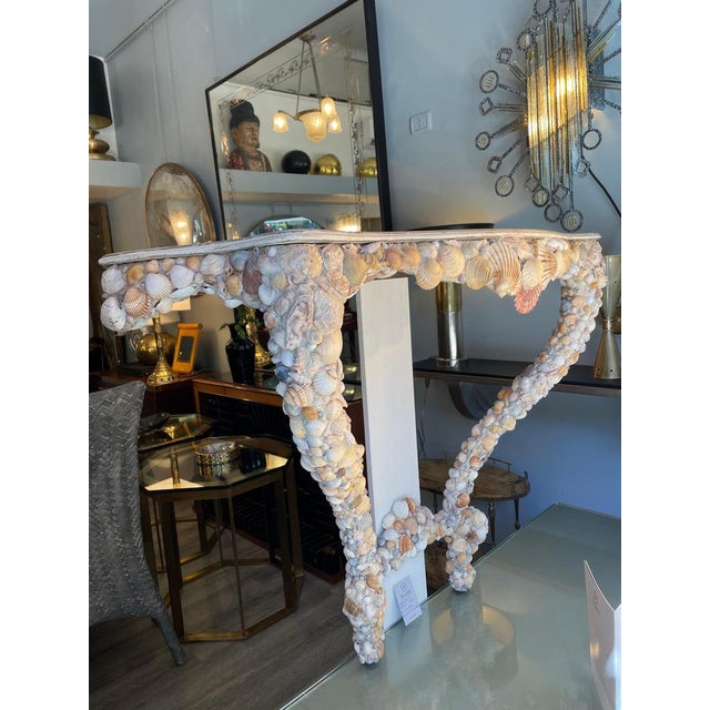 Vintage Handcrafted Wooden Console Table, 1950s For Sale - Image 4 of 18
