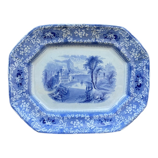English Transferware Platter For Sale