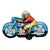 Small Vintage Japanese Motorcyclist Toy, 1960s For Sale