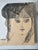 Original 1978 figurative portrait drawing by noted Brazilian artist Augusto Rodrigues (1913–1993). The work depicts a...