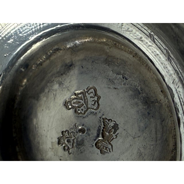 Silver Antique French Paris Large Sterling Silver Beaker Goblet or Cup | 18th C For Sale - Image 8 of 9