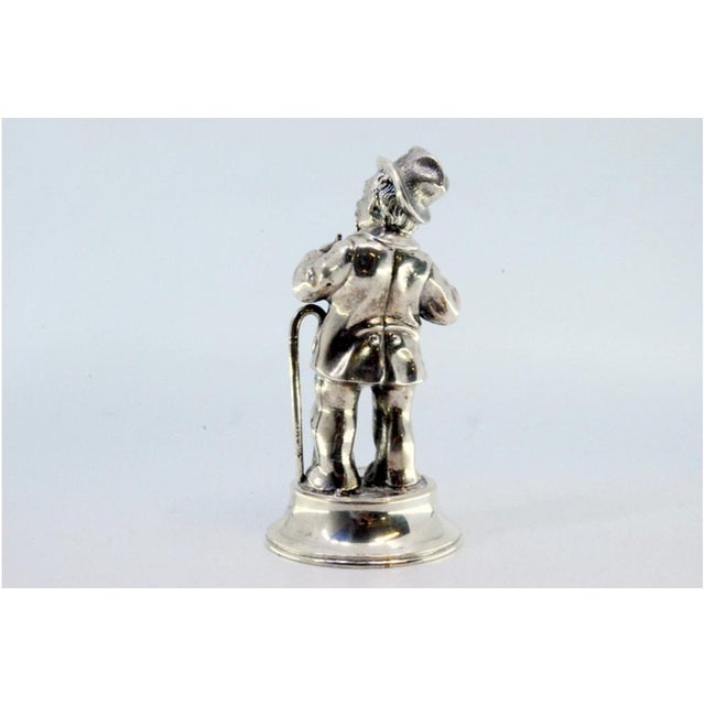 Metal Silver Musician Figurine For Sale - Image 7 of 9
