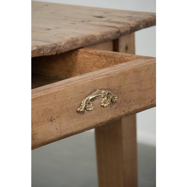 Antique Pinewood Farmhouse Dining Table For Sale - Image 11 of 15