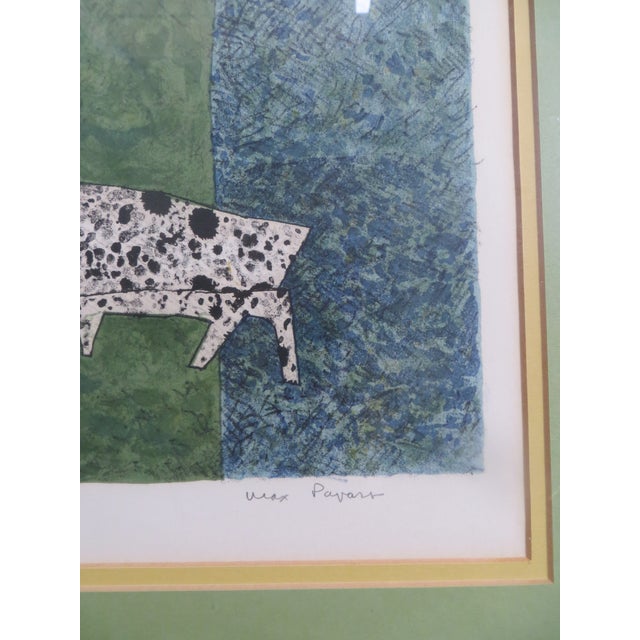 Mid 20th Century Personnage Au Chien After Max Papart Lithograph For Sale In Los Angeles - Image 6 of 6