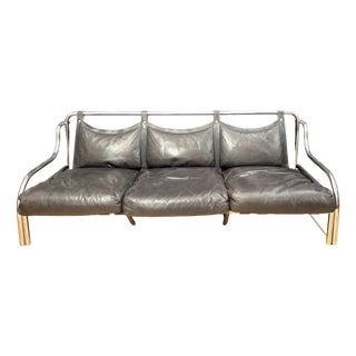 Stringa 3-Seater Sofa by Gae Aulenti for Poltronova, Italy, 1960s For Sale