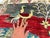 Red Multicolor Afghan Pictorial Bird & Tree Hand-Knotted Wool Rug - 9'7" X 6'9" For Sale - Image 8 of 15