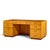 Mid-Century Modern John Widdicomb Mid Century Burlwood and Brass Campaign Executive Desk For Sale - Image 3 of 11