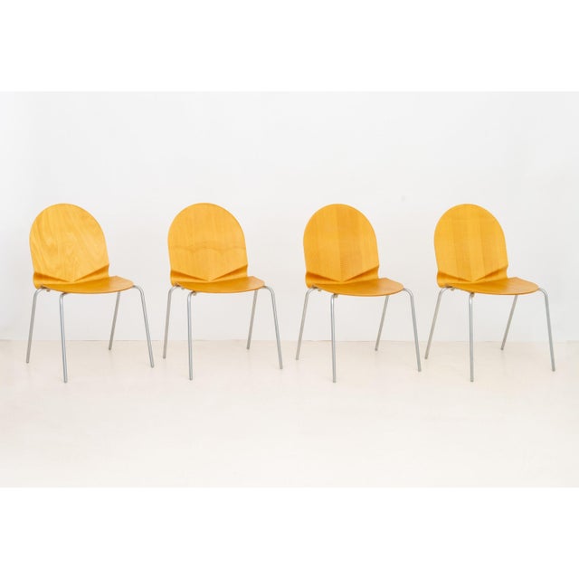 Nanna Ditzel Set of Six Nanna Ditzel for Frederica Furniture "Sonar" Chairs For Sale - Image 4 of 13