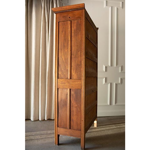Antique 20th Century American Oak Kitchen Cupboard & Glass Display Hutch For Sale - Image 9 of 18