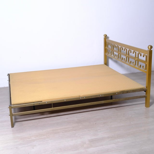 Italian Brass Double Bed from the 1970s For Sale - Image 14 of 18