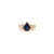 Art Deco 1.7 Ct Pear Sapphire Diamond Early Art Deco Ring Size 6 in 14k Gold For Sale - Image 3 of 14