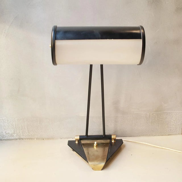 Black Model 8051 Table Lamp from Stilnovo, 1950s For Sale - Image 8 of 8