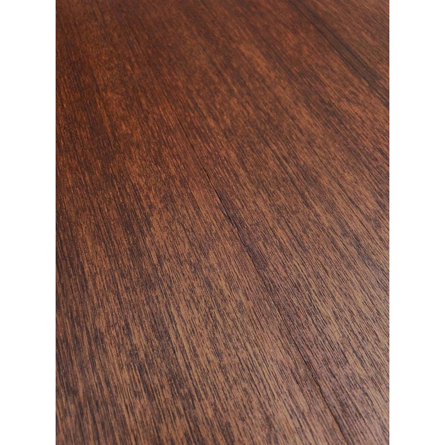 Mid-Century Extendable Dining Table in Teak with Rounded Edges, 1960s For Sale - Image 11 of 12