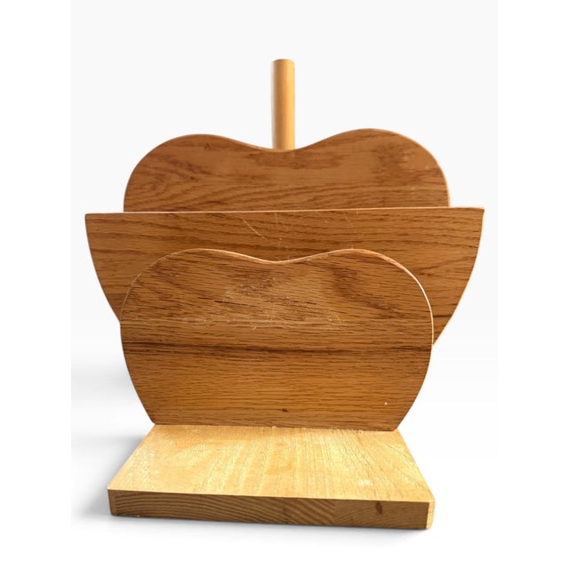 Wood Vintage Sculptural Wood Paper Towel Holder, Organic Modern, Mid-Century Style For Sale - Image 7 of 8