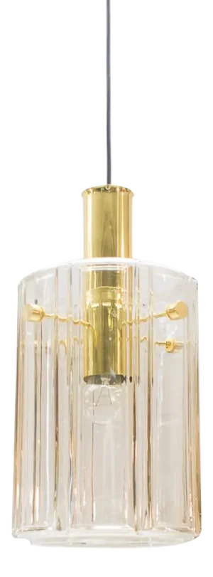 Glass Hanging Lamp from Limburg, 1960s
