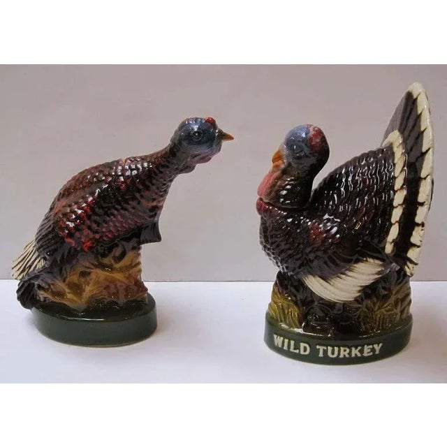 Large mid 20th Century Wild Turkey Decanters- Set of 8 For Sale - Image 10 of 11