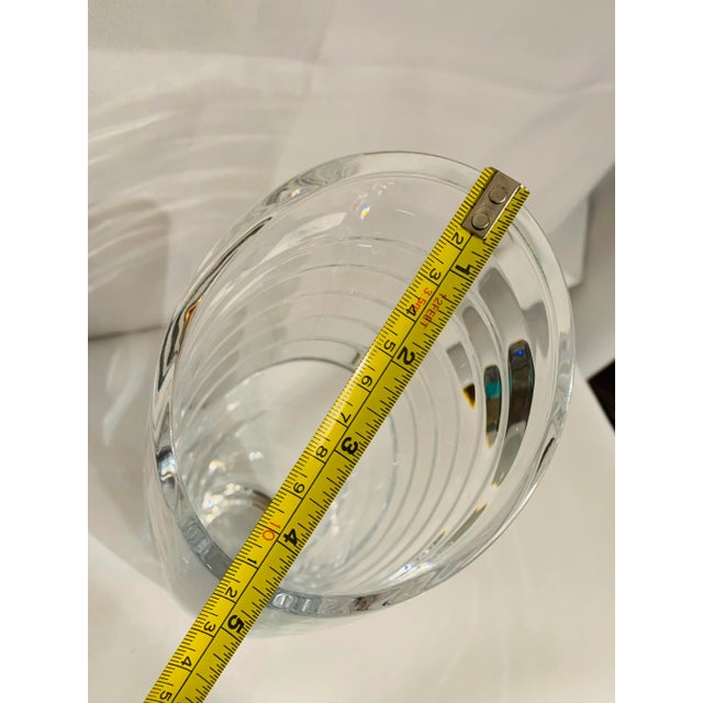 1990s Lenox Crystal Asymmetrical Swirl Vase For Sale In Los Angeles - Image 6 of 10