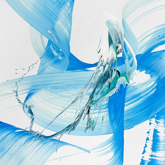 Contemporary Abstract Acrylic on Canvas Painting "Ray" by Nikolaos Schizas For Sale - Image 4 of 4