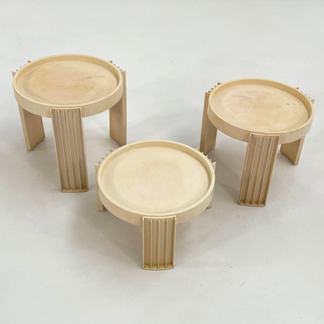 Mid-Century Modern Vintage Marema Nesting Tables by Gianfranco Frattini for Cassina, 1960s, Set of 3 For Sale - Image 3 of 11