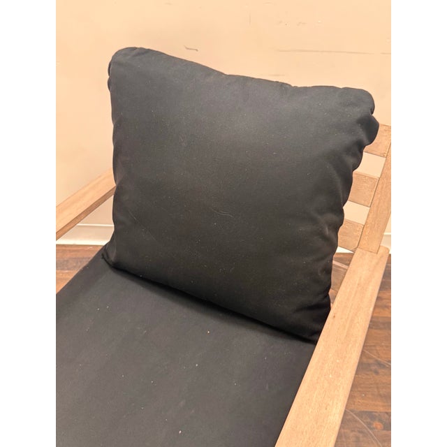 Black Pottery Barn Belmont Armchair, Outdoor For Sale - Image 8 of 12