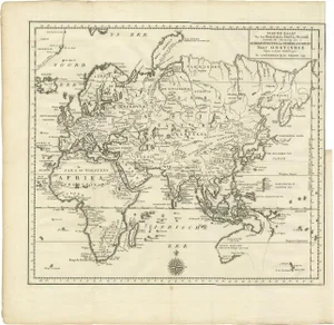 Antique Map of the Eastern Part of the World by Tirion, 1755