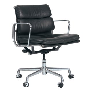 Brown EW418 Softpad Desk Chair by Charles and Ray Eames for Herman Miller For Sale