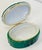Green Vintage Frederick Cooper Style Porcelain Faux Malachite Box For Sale - Image 8 of 10